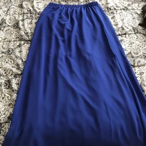 Blue Maxi Skirt